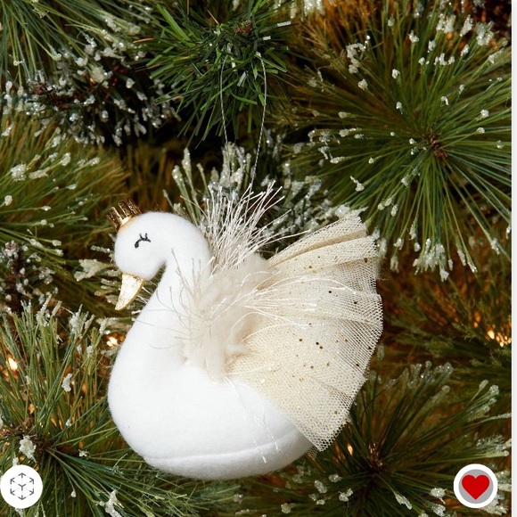 SWAN BALLET CHRISTMAS TREE ORNAMENT GOLD WINGS CROWN SEQUINS WONDERSHOP 2022 NWT - Picture 1 of 9